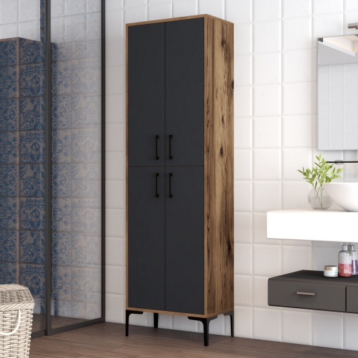Dulapior Berlin A - Walnut, Anthracite