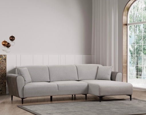 Canapea Extensibila Aren Right - Grey