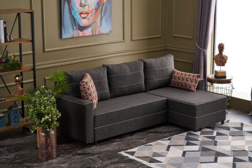 Canapea Extensibila Ece Right - Anthracite