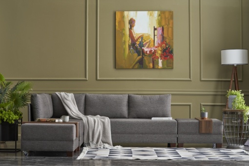 Canapea Extensibila Fly Corner Sofa Bed Left - Brown
