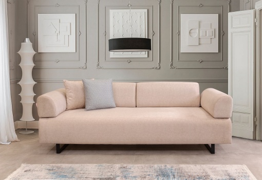 Canapea Extensibila Infinity with Side Masa - Beige