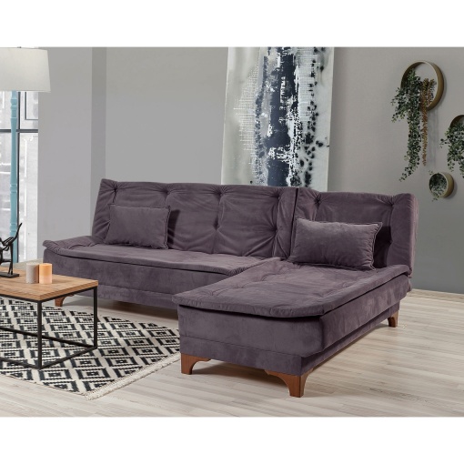 Canapea Extensibila Kelebek Corner Right - Anthracite