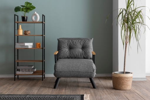 Canapea Extensibila Sando Single - Light Grey