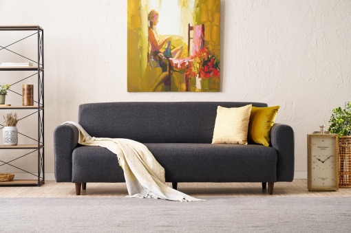 Canapea Noya Linen - Anthracite