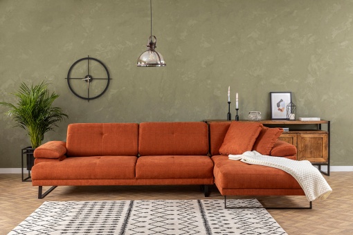Canapea pe colț Mustang Small Right - Orange