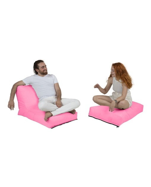 Bean Bag Siesta Sofa Bed Pouf - Pink
