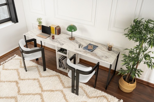 Birou Twin Study Desk - Freesia