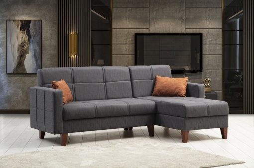 Canapea Extensibila Polya - Dark Grey