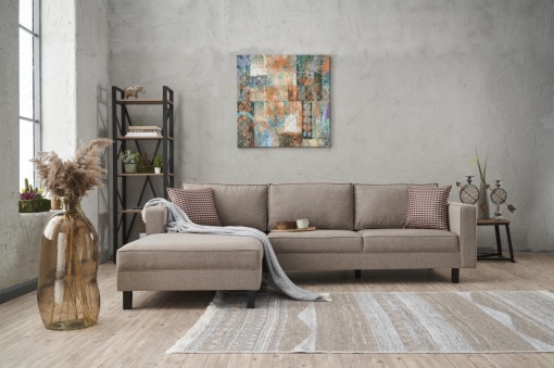 Canapea pe colț Kale Linen Left - Cream