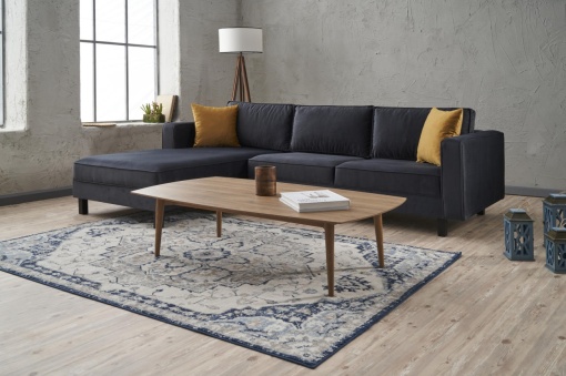 Canapea pe colț Kale Velvet Left - Anthracite