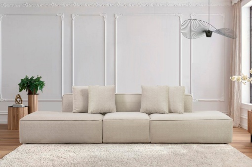 Canapea pe colț More M(M4-M1-M3) - Cream