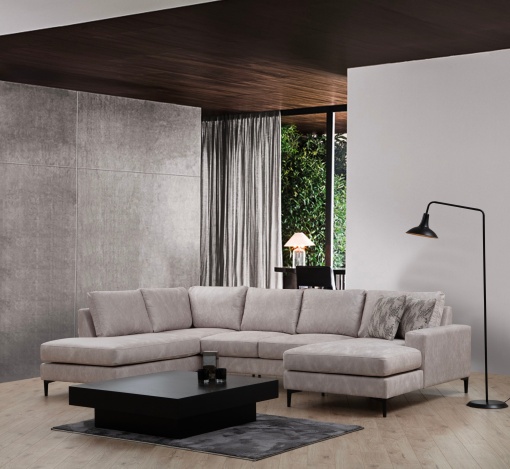 Canapea pe colț Porto Corner (EOT-C-02-CHL) - Beige