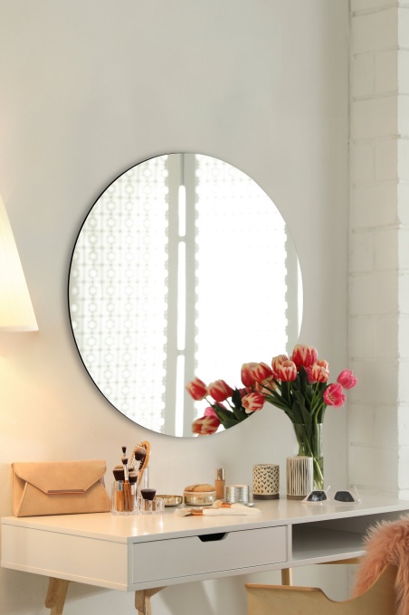 Oglinda Round - Diameter : 40 cm - Silver