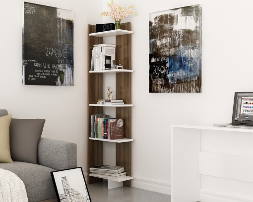 Raft Als - Walnut, White