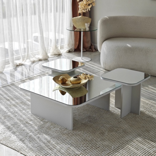 Set de masa pentru cafea Jazz - White