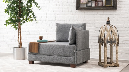 Canapea Fly Armchair Right - Grey