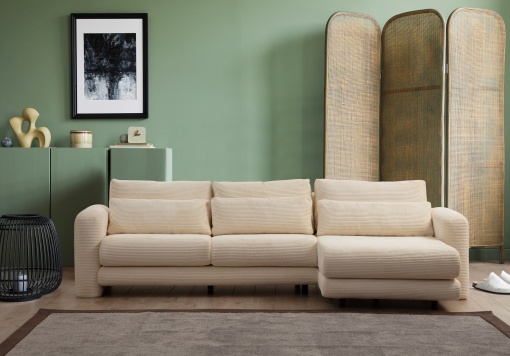 Canapea pe colț Lily Corner Right Beige
