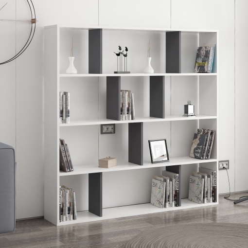 Raft Hodbi - White, Anthracite