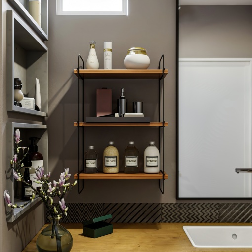 Raft perete Pulalis - Walnut