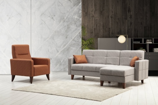 Set Canapea Polya L - Light Grey