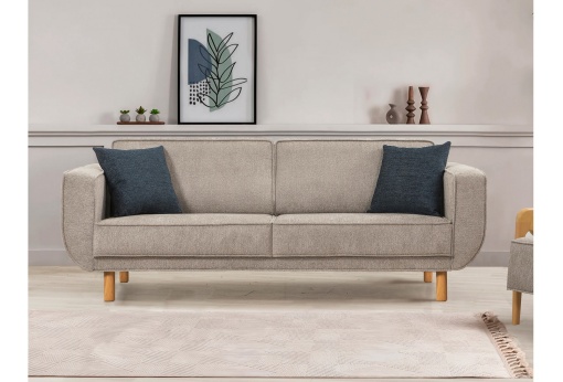 Canapea Extensibila Larus 3 - Oak, Grey