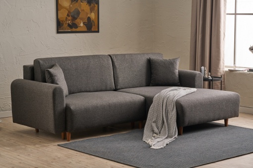 Canapea Extensibila Mane Right - Anthracite