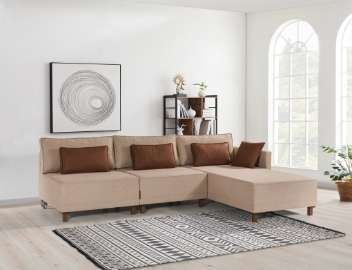 Canapea Extensibila Matris Right - Brown