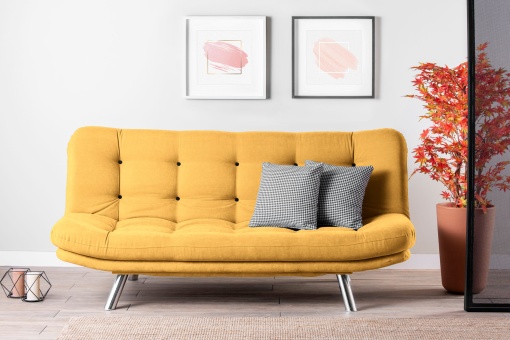 Canapea Extensibila Misa Sofabed - Mustard