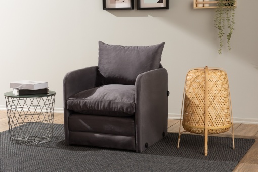 Canapea Extensibila Saga Single - Grey