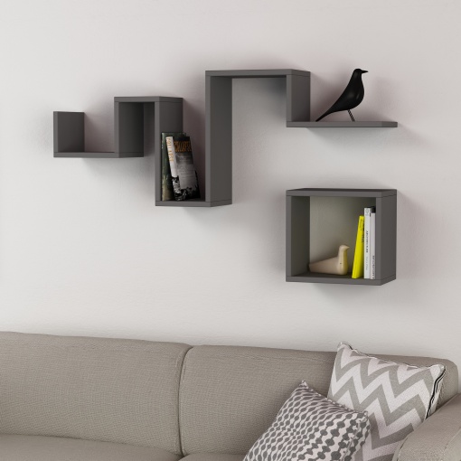 Raft perete Follow - Anthracite