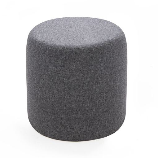 Scaun tapitat Silindir Puf - Anthracite