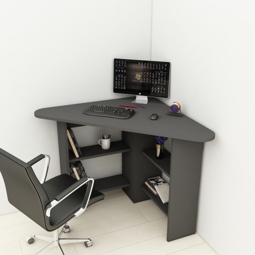 Birou Corner - Anthracite