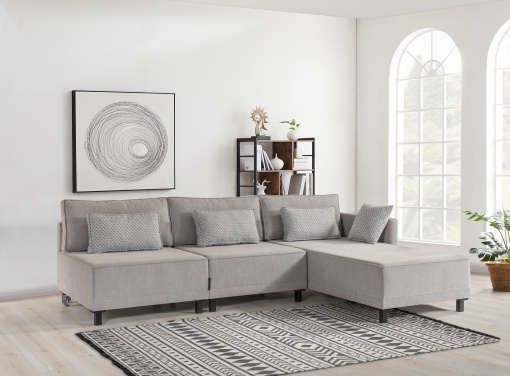 Canapea Extensibila Matris Right - Grey