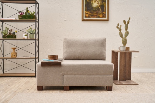 Canapea Extensibila Perenna Linen Left - Cream