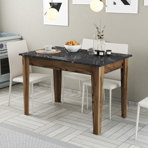Masa de Bucatarie Kiev 509 - Walnut, Black