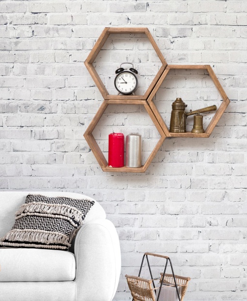 Raft perete Elfo - Walnut