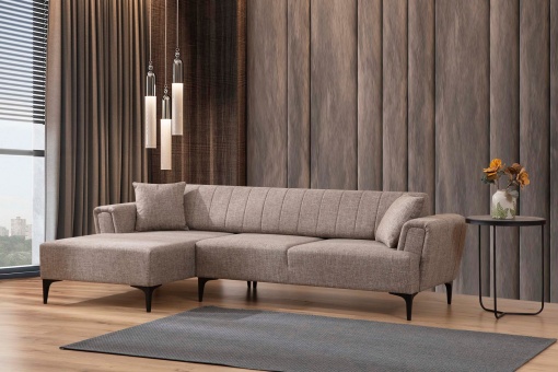 Canapea Extensibila Hamlet Left - Light Brown