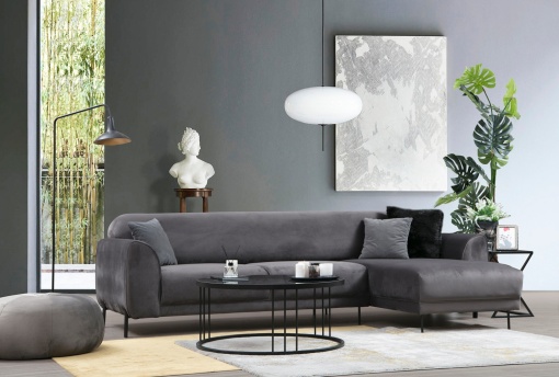 Canapea Extensibila Image Corner Right ( L3-Chl ) - Anthracite