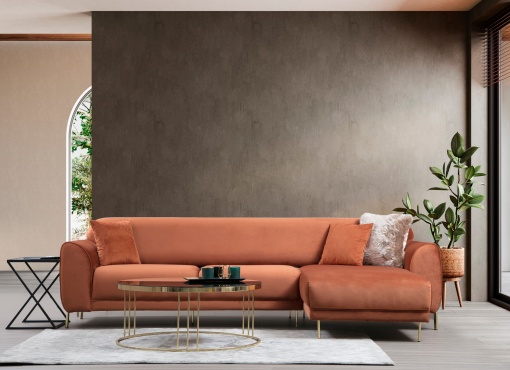 Canapea Extensibila Image Corner Right ( L3-Chl ) - Cinnamon
