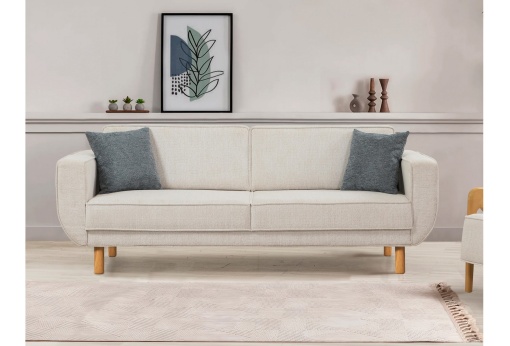 Canapea Extensibila Larus 3 - Oak, Cream