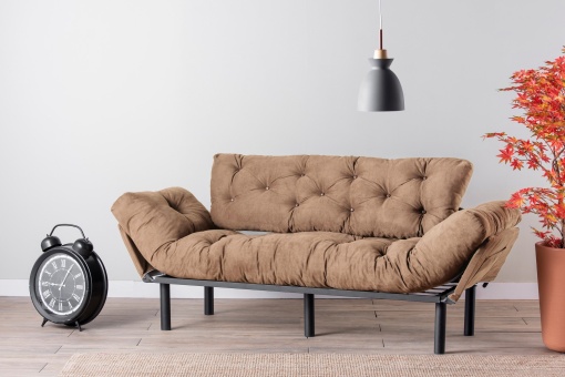 Canapea Extensibila Nitta Triple - Light Brown