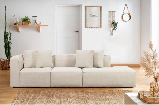 Canapea pe colț More M (M2-M1-M3) - Cream