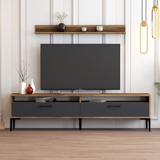 Comoda TV Istanbul - Walnut, Anthracite