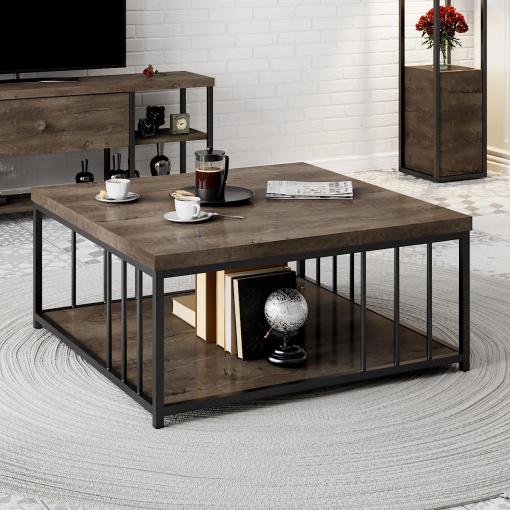 Masuta de cafea Zenn - Walnut, Black