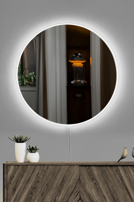 Oglinda Round - Diameter : 60 cm - White