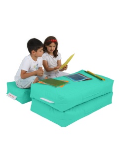 Bean Bag Kids Double Seat Pouf - Turquoise - Img 8