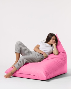 Bean Bag Pyramid Big Bed Pouf - Pink - Img 2