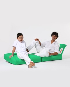 Bean Bag Siesta Sofa Bed Pouf - Green - Img 8