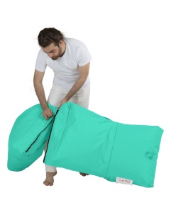 Bean Bag Siesta Sofa Bed Pouf - Turquoise - Img 6