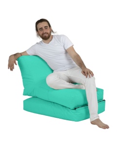 Bean Bag Siesta Sofa Bed Pouf - Turquoise - Img 8